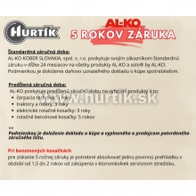 Kosačka benzínová 5254 VSED-A, 4 in ONE, s reguláciou pohonu, AL-KO Pro 170 Dual Start / 3,5HP